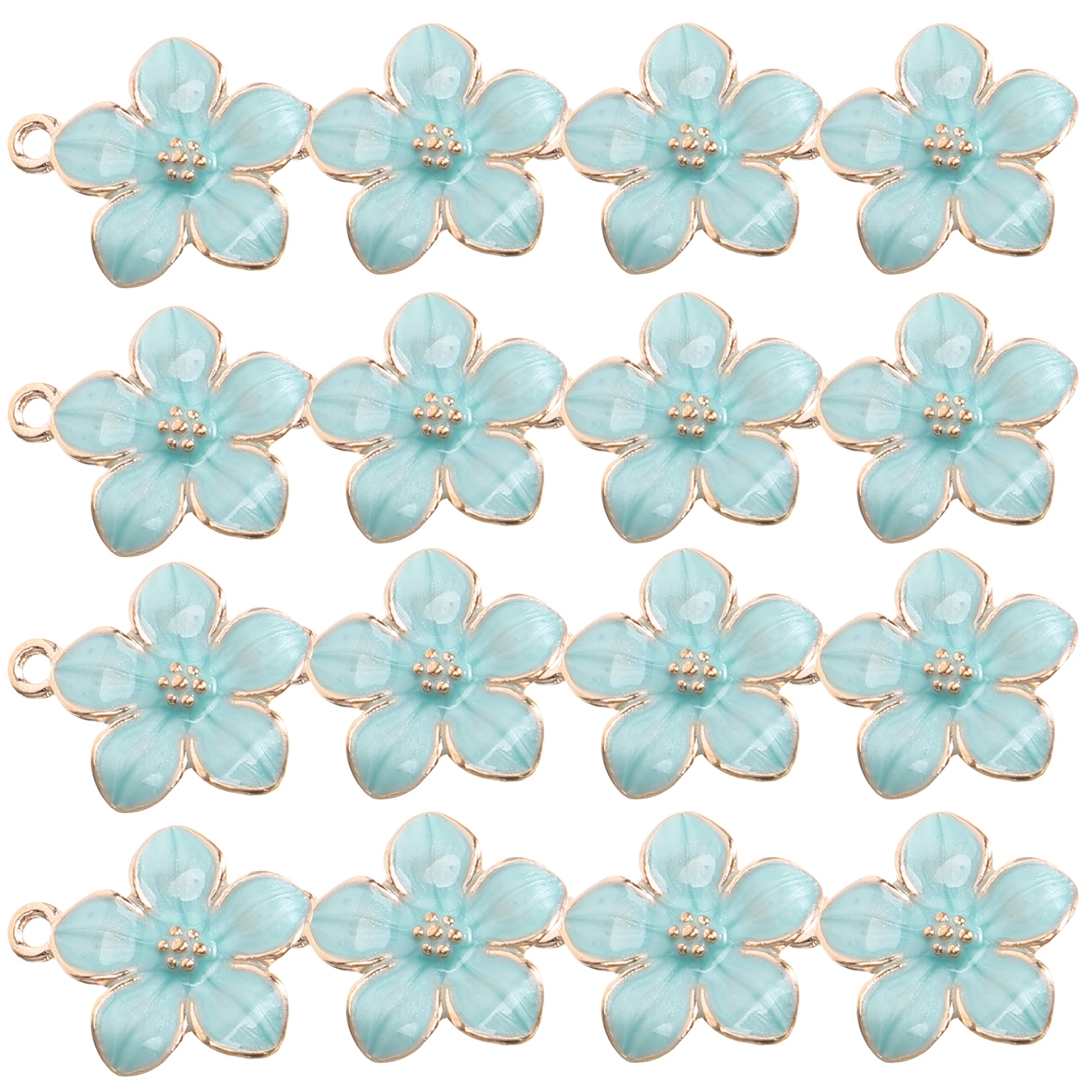 

Sakura Cherry Blossom Necklace Flower Pendant DIY Jewelry Charms Lightweight Alloy Decorative Pendants Supplies Compact