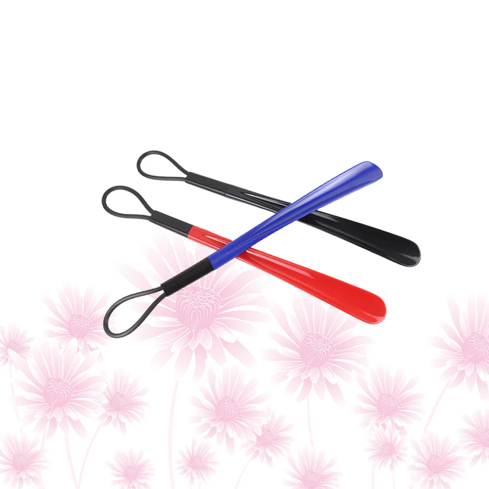 

3Pcs Plastic Shoehorn Ergonomic Shoe Remover Tool Lightweight Durable Helper for Home Office Travel Shoe Lifter