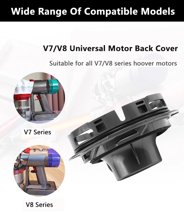 モーターバックカバースペアパーツダイソン V7 V8 ハンドヘルド掃除機モーター本体リアカバー Hepa フィルターアクセサリー