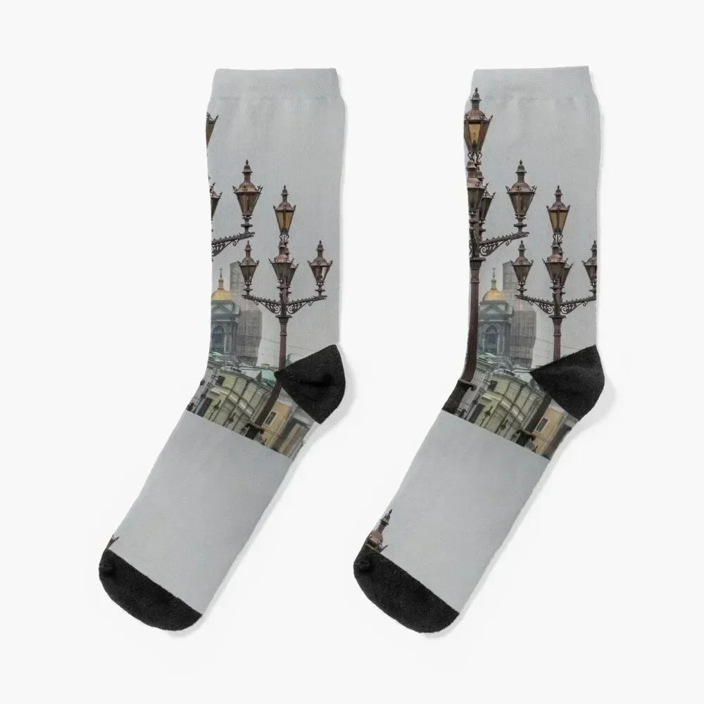 

Street lights of Saint Petersburg Socks Antiskid soccer Non-slip with print set Designer Man Socks Women's