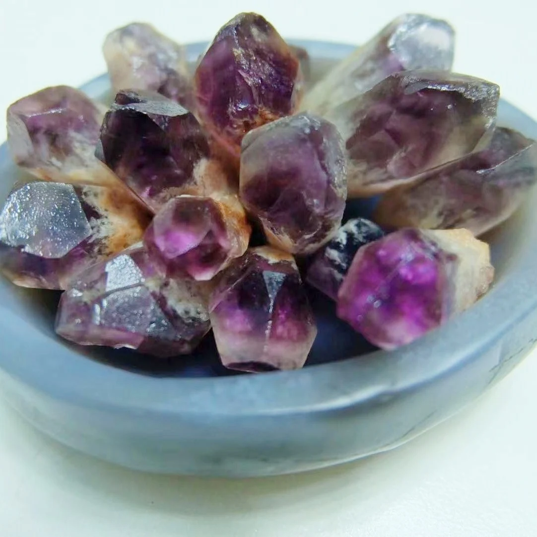 1Pcs Natural Amethyst Rough Stone Crystal Stone Ornament Home Landscaping Decorations Children's Science Research Party Gifts