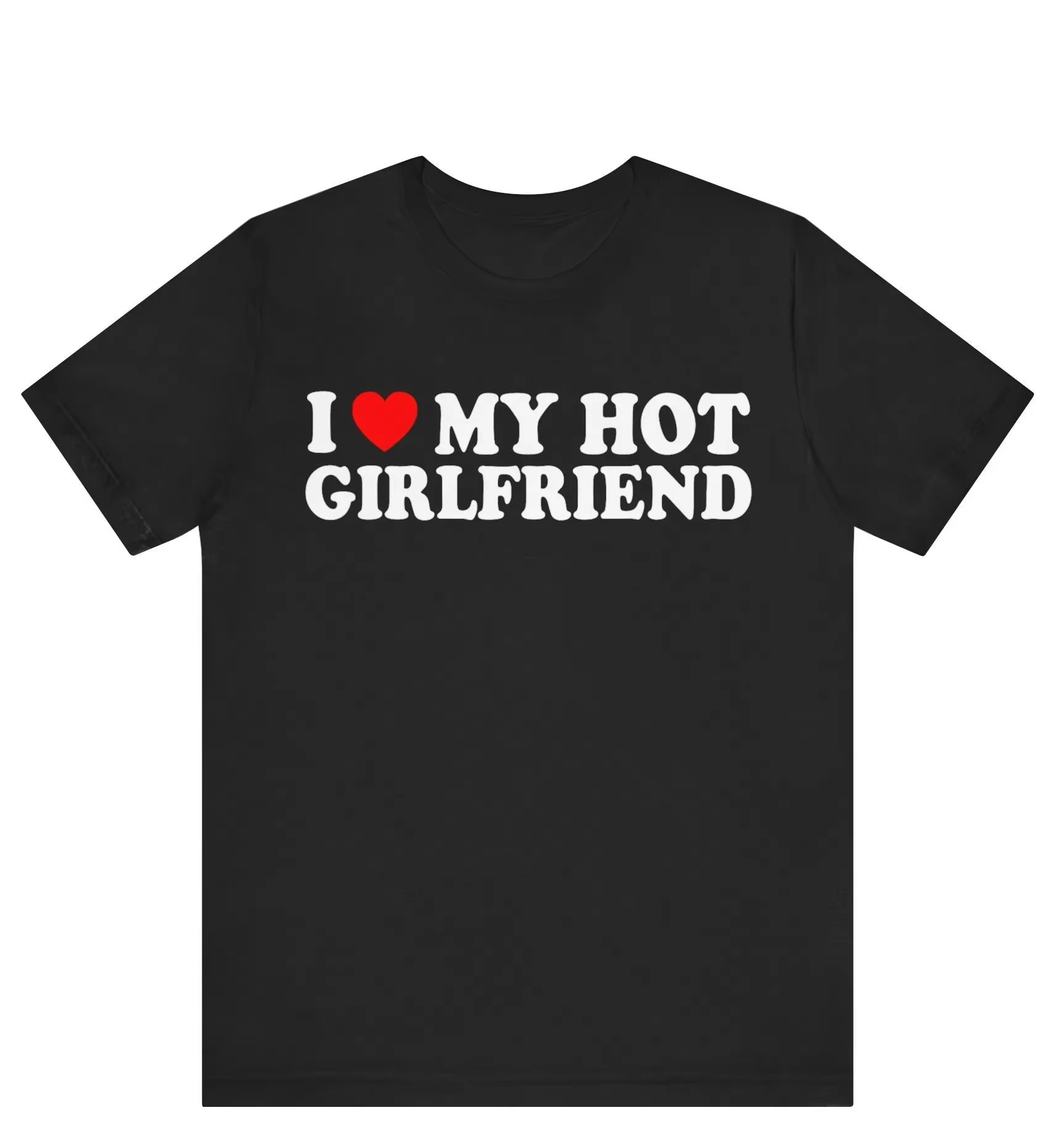 2026 Lustiges Meme 'Ich Liebe Meine Freundin' Bedrucktes T-Shirt für Männer, Lässig Übergroß, Streetwear-Trend, Vintage Sommer-Paar-Shirt – Detail 7