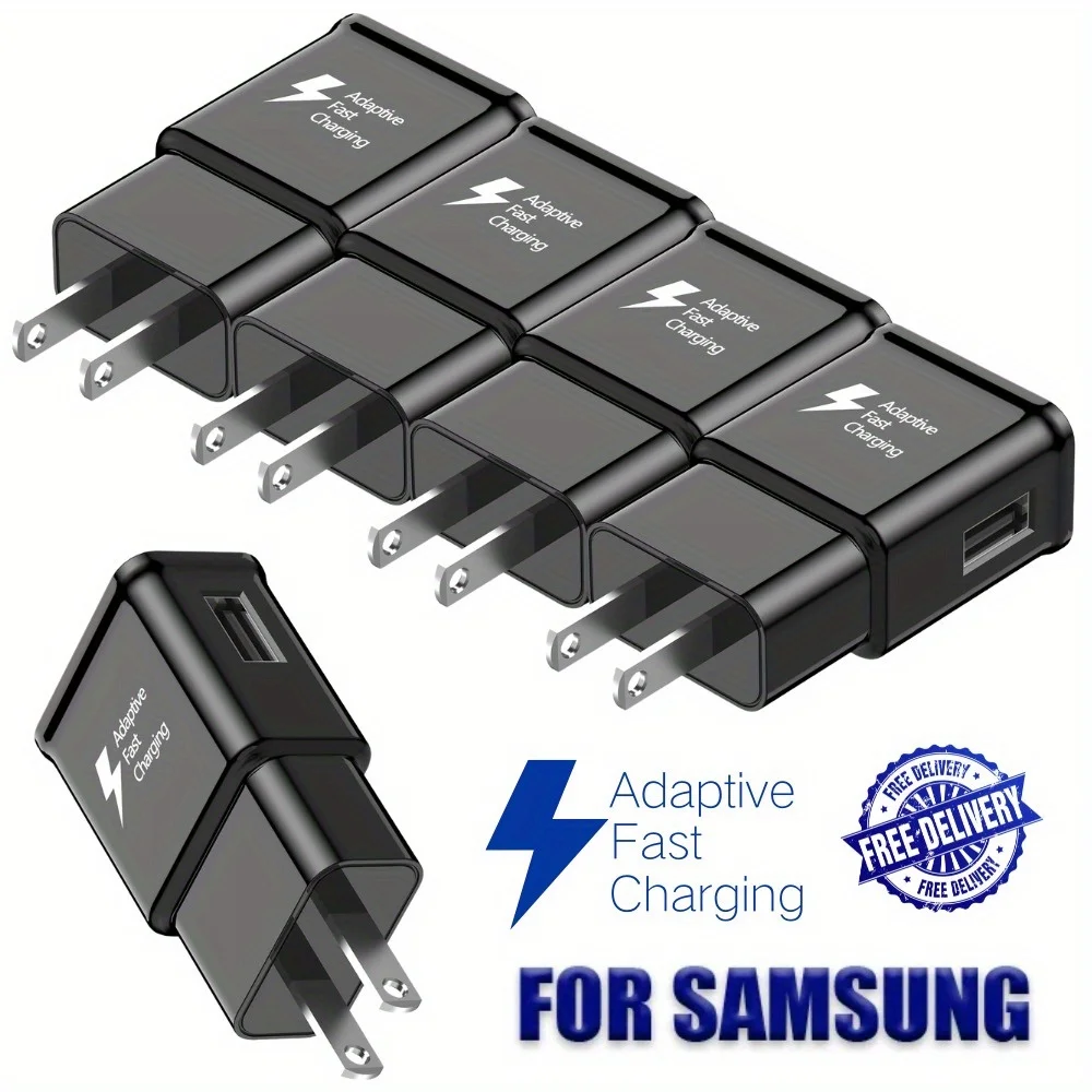 5PCS Wall Power Adapter Fast Charger Block USB Charging Head For Samsung S23 S22 S21