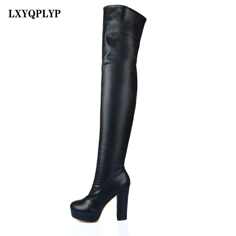 

Women's Over-the-knee High-heeled Boots Waterproof Platform Fashion Sexy Nightclub European and American Trend Boots Women