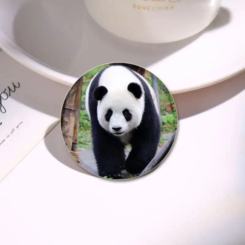 Fu Bao/Xiang Xiang/Ru Yi Badge Cute Chinese Pandas Brooches Clothing Backpack Accessories HD Print Handmade Pin Gift 32/44/58mm