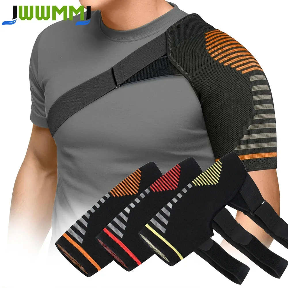 1Pcs Shoulder Support for Men Women, Breathable Compression Shoulder Brace for Shoulder, Built-in Gel Padding & All-Day Support
