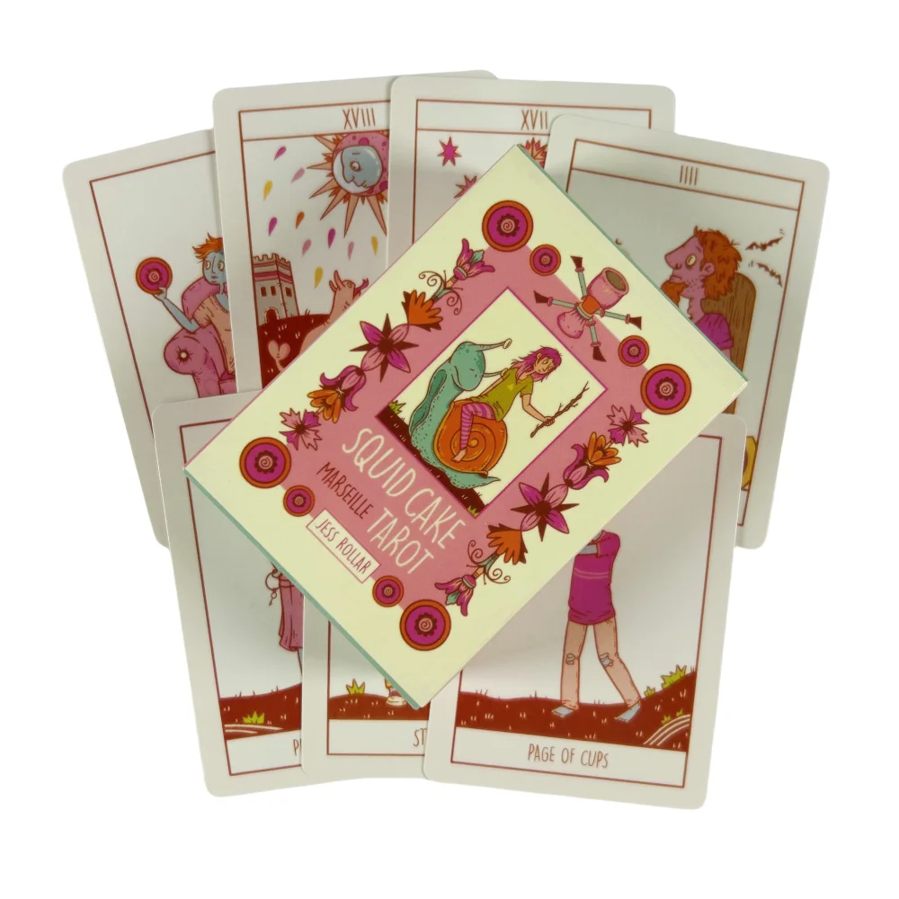 

Карты Таро Марсельского торта «Кальмар» 78 Колода Oracle English Visions Divination Edition Borad Playing Games