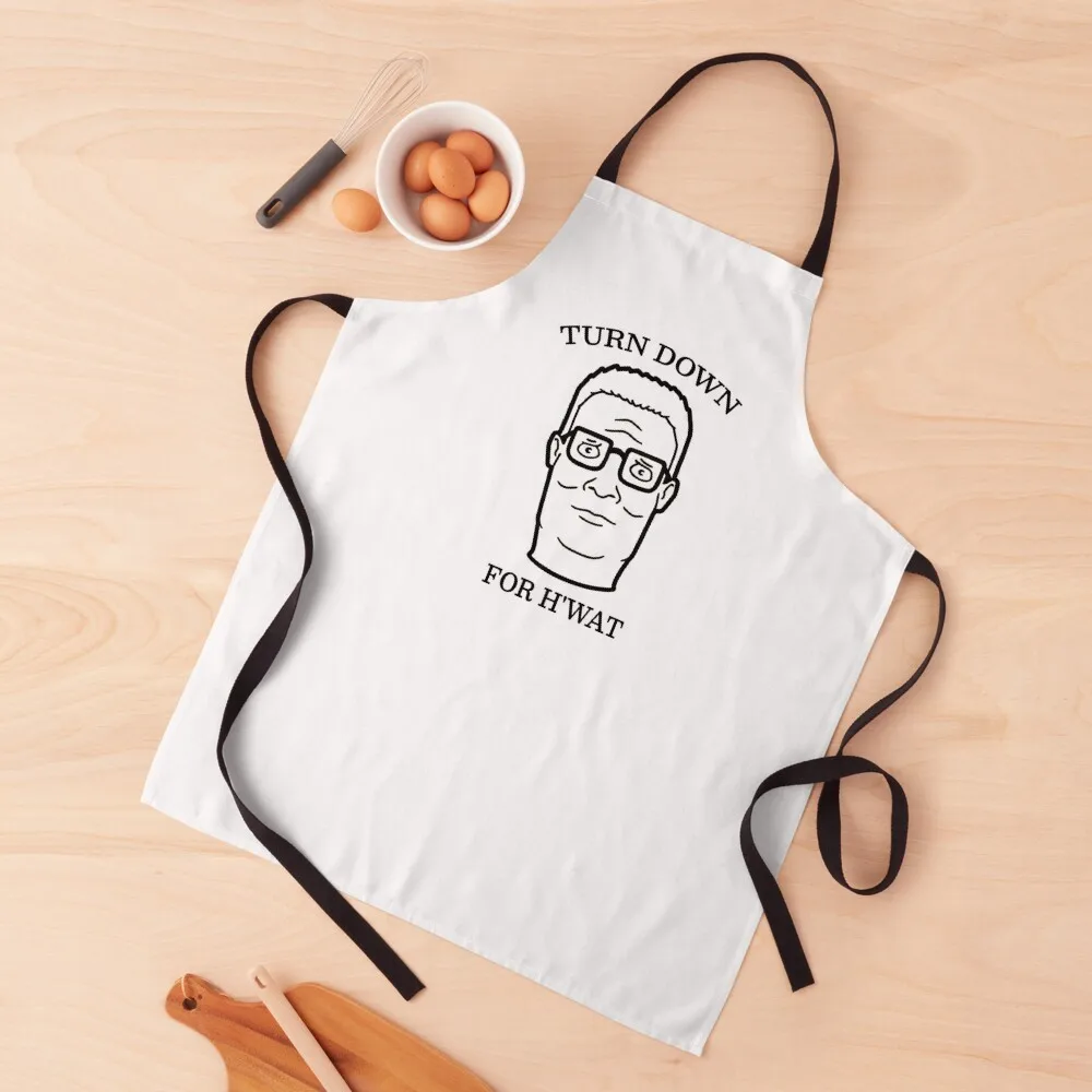 

TURN DOWN FOR H'WAT King of the Hill Apron Cute Kitchen Accessories Home Supplies Sexy Household Items Useful Apron