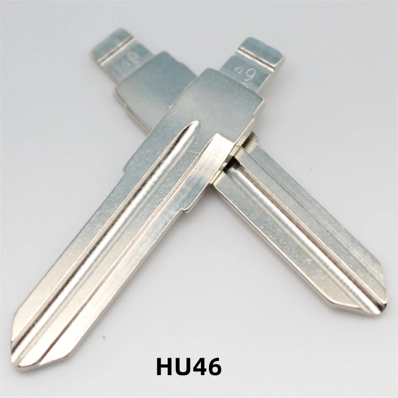 OEM 20Pcs HU46 Metal Blank Uncut Remote Key Blade For Opel Corsa Astra Vectra For Keydiy KD Xhorse VVDI JMD