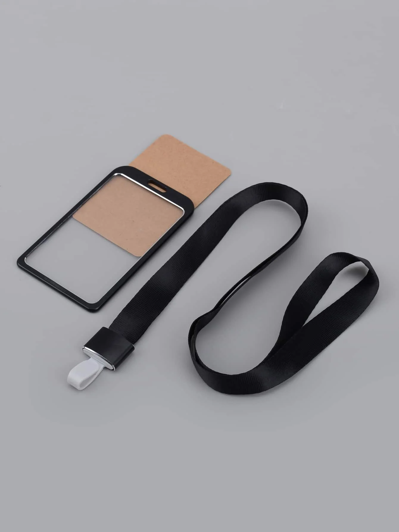 Stilvoller Ausweishalter aus Aluminiumlegierung – mit Umhängeband, Clip für Studentenausweise, Bürobedarf, tragbare Kartenaufbewahrung – Detail 11