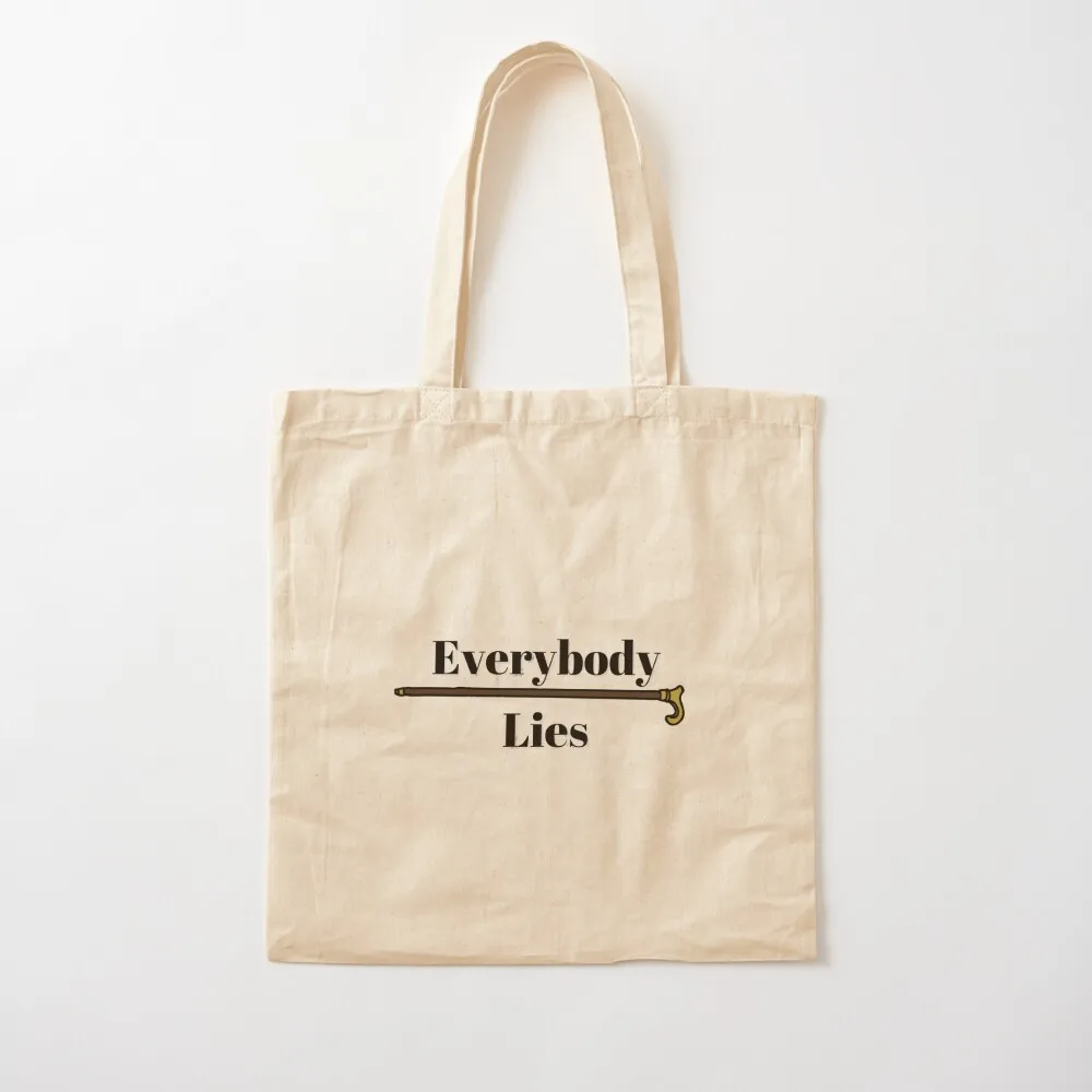 Everybody Lies House M.D. quote Tote Bag Shopping bags shopping bag logo canvas tote Canvas Tote Bag