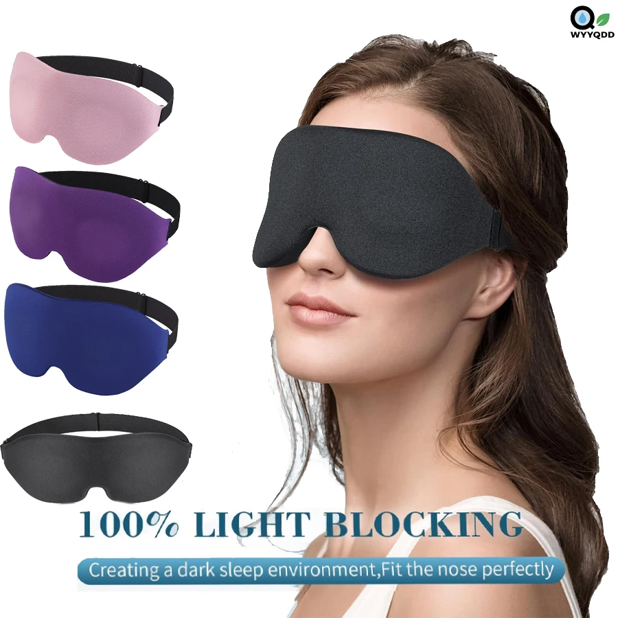 

Sleep Mask for Side Sleeper,Light Blocking Sleeping for Women Men Blindfold,Zero Eye Pressure Ultralight Travel Eye Cover