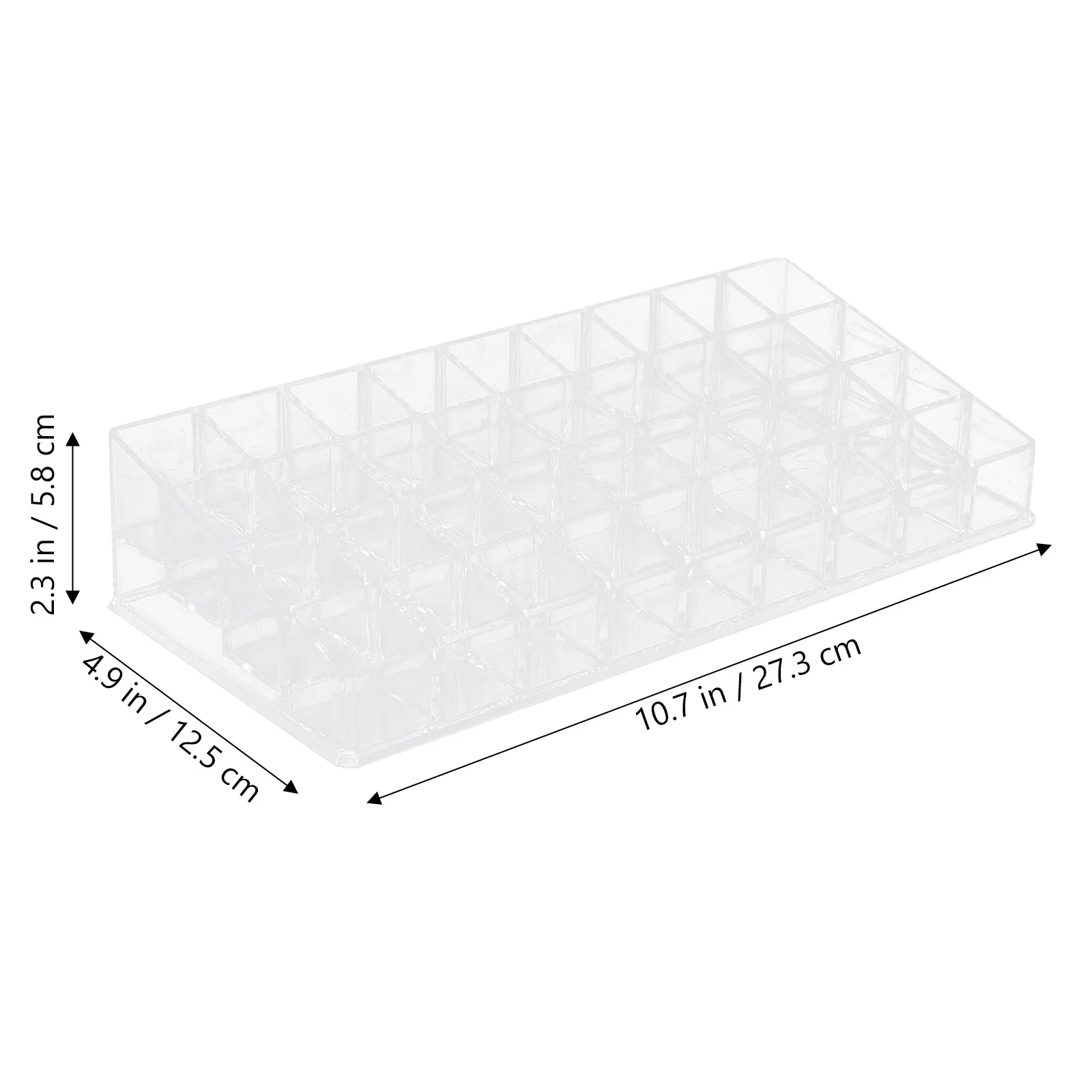 ที่เก็บลิปสติกแบบใส 36 ช่อง ชั้นวางเครื่องสำอาง ชั้นวางของตกแต่งโต๊ะเครื่องแป้ง ที่จัดระเบียบลิปสติก อุปกรณ์จัดเก็บเครื่องสำอางสำหรับห้องนอน