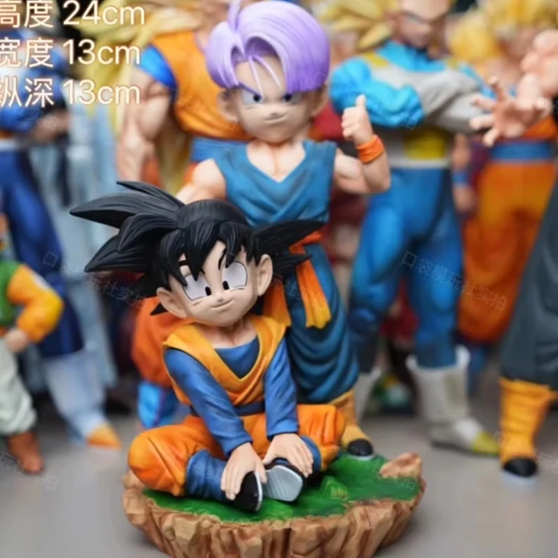 

Предпродажа, 24 см/9,44 дюйма, аниме Dragon Ball Goten Trunks, фигурка, статуя Goten Super Saiyan, экшн-фигурки, коллекция, модель, игрушки, подарки