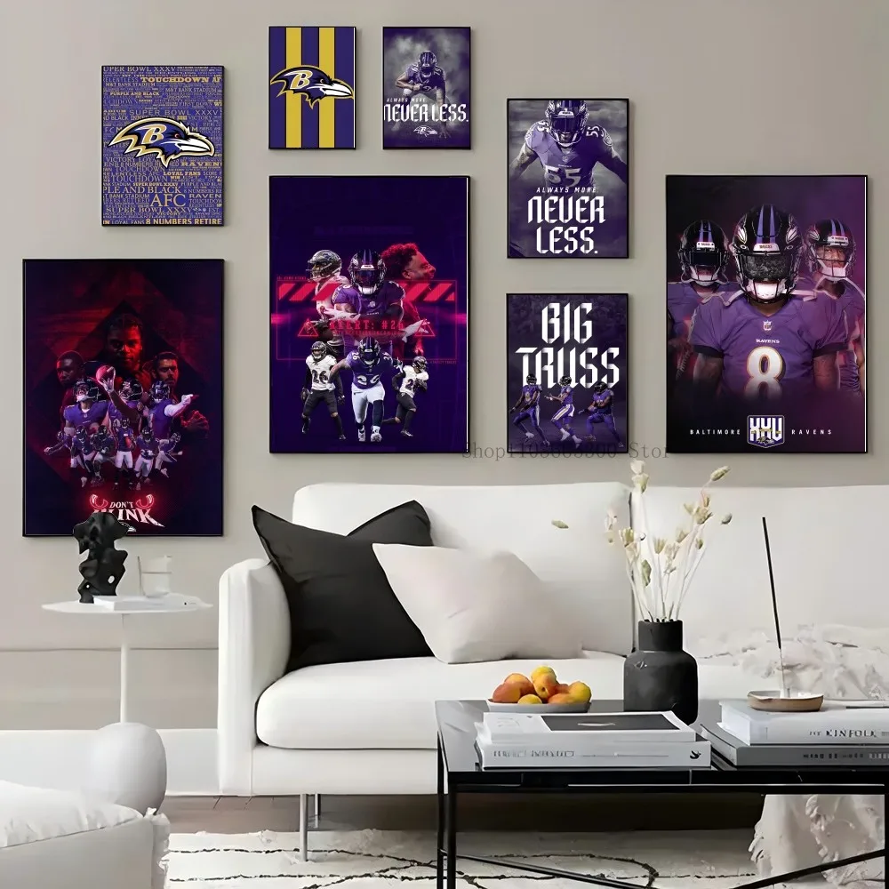 1PC Baltimore Ravens Poster Paper Print Home Living Room Bedroom Entrance Bar Restaurant Cafe Art Painting Decoration