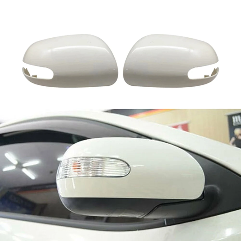 1 Pair Left & Right Side Door Mirror Cover Rearveiw Mirror Cap for Forte Cerato 2009-2010