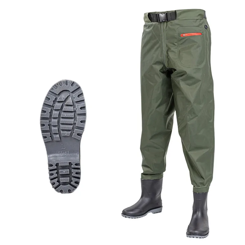 Full Body Underwater Pants Thickened Fishing Catch Fish Clothes Waterproof Outdoor Hunting Tooling Jacket Trousers Wading Shoes 