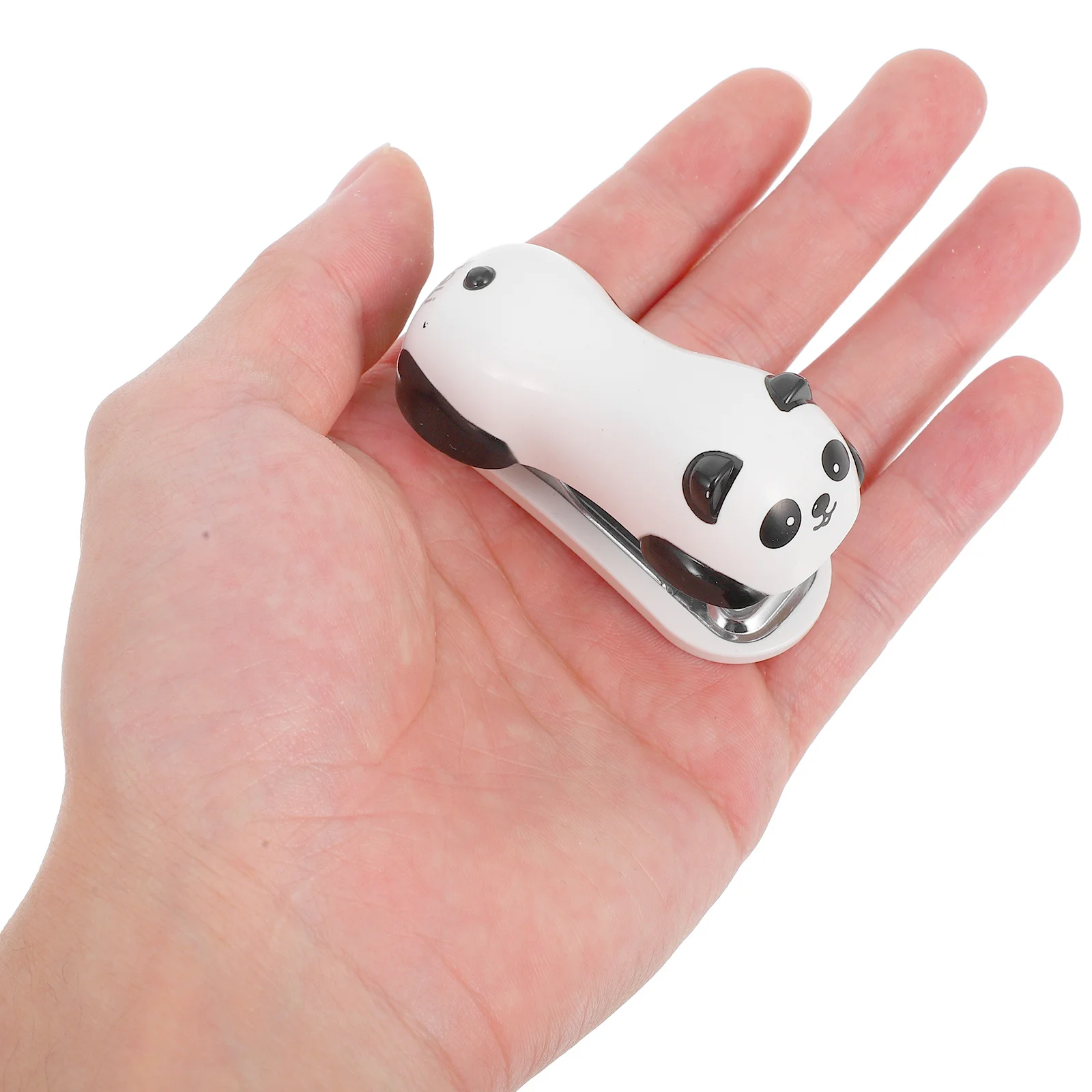 かわいい漫画ステープラーパンダミニデスクトップハンドステープラーオフィスホームスクール文具装飾ギフトオーガナイザー