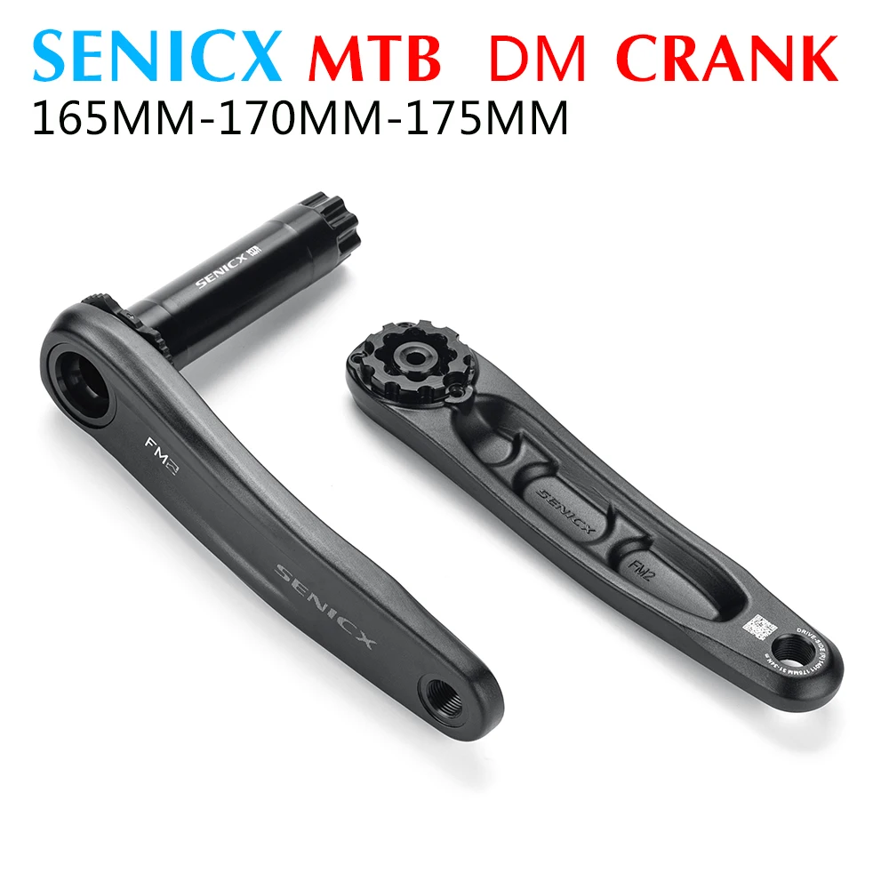 SENICX MTB Mountain Bike Crankset  Bicycle Crank 165mm 170mm 175mm Aluminum Alloy crank