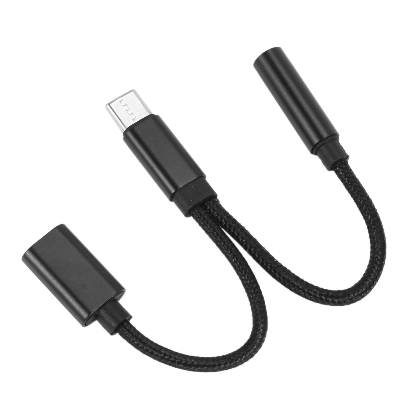 2 in 1 Type C Headphone Adapter USB C Splitter Jack AUX Audio Charging Converter for Huawei Samsung Xiaomi