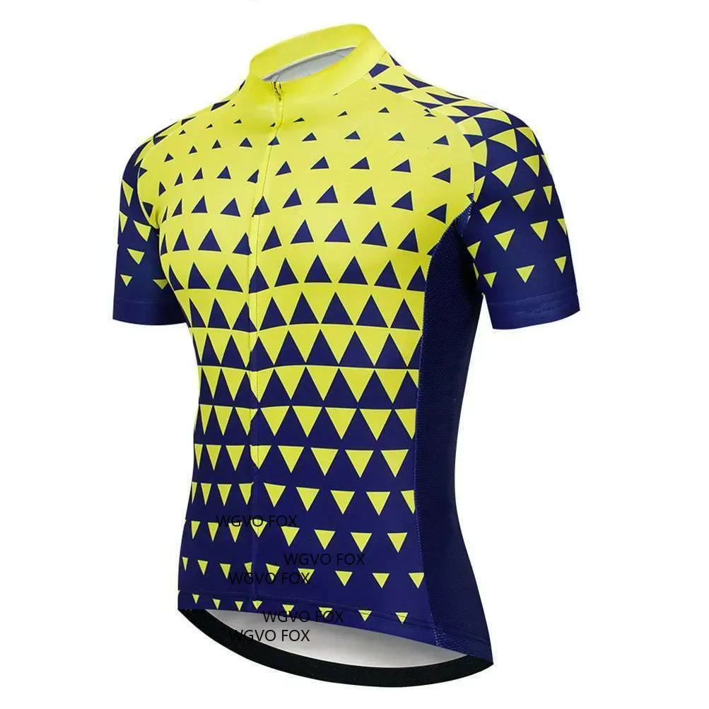 

Professional Bicycle Shirts Man Racing Jersey Summer Tight Fitting Softness Short Sleeve Cycling Apparel With Pocket