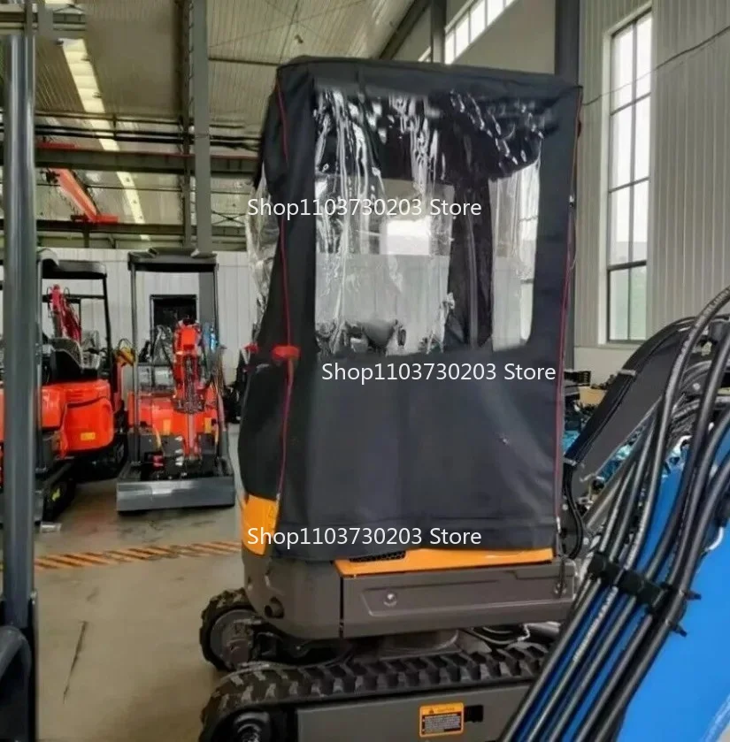 

Mini Excavator Car Cover Warm Awning Pvc Windproof For Kubota Sany Customizable