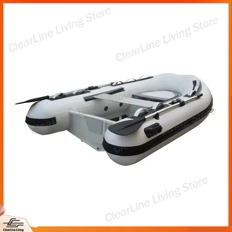 2.4m RIB Boat Inflatable PVC Hypalon Small Rigid Fishing Leisure Rescue Dinghy Tender Kayak Canoe Water Sports Outdoor Gear