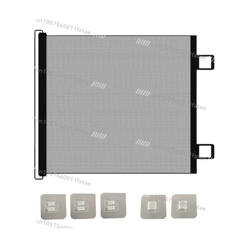 Cat Proof Barrier No Drill - Telescoping Door Gate for Stairs, Adjustable Tension Lock with 180 °     Curve Design for Kittens/D