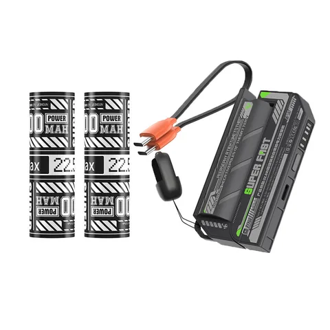 Новый портативный быстрый зарядный блок Mecha Magazine Powerbank 22.5W с съемными сменными аккумуляторами емкостью 10000-30000 мАч для iPhone и Android