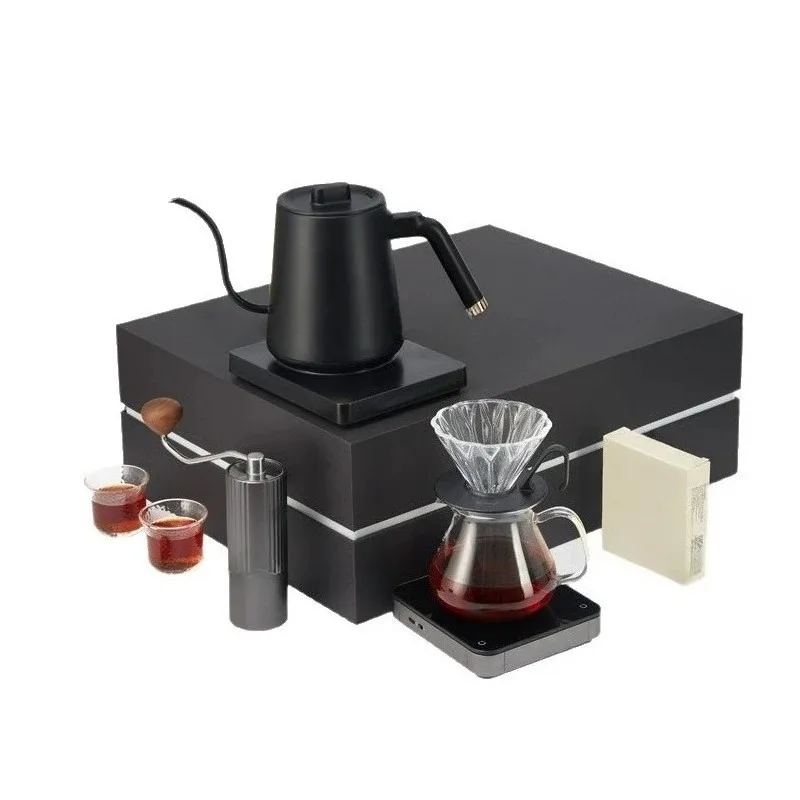 Hand brewing coffee pot, bean grinder, hand brewing coffee utensils