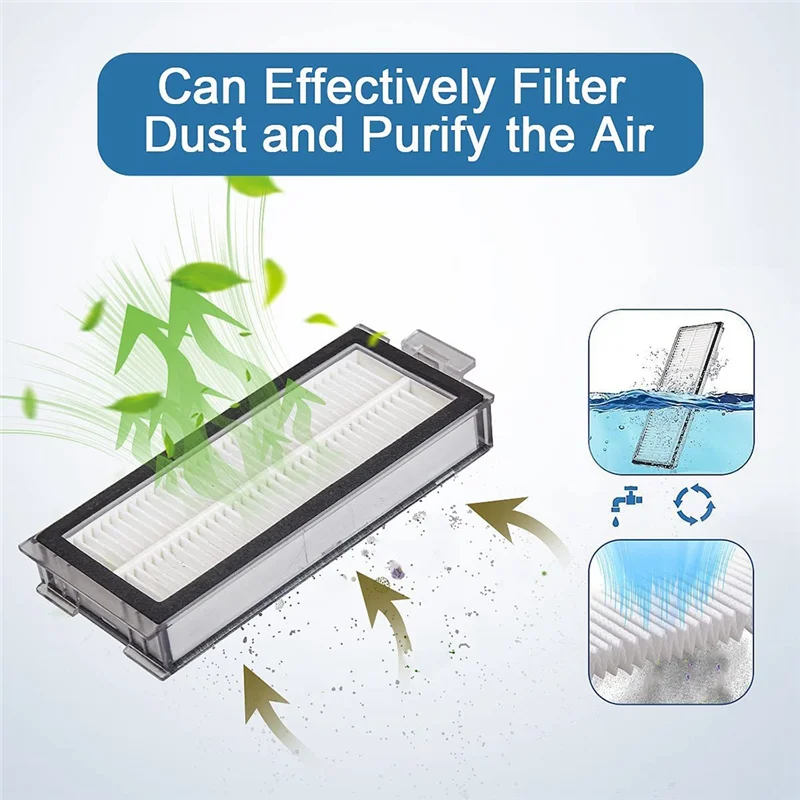 ABRG-ملحقات لقطع غيار Roborock Q7 Max Plus / Q7 Max / Q7 / Q7 Plus، مجموعة فرش مرشحات جهاز آلي لتنظيف الأتربة