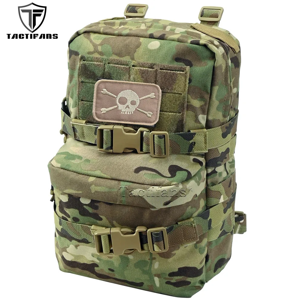 Mini Hydration Bag Tactical Molle Backpack Plate Hydration Carrier 500D Nylon Outdoor Sports Tactical Vest Hunting Bag