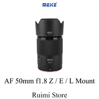 Meike 50mm f1.8 Full Frame Auto Focus Lens for Sony E / Nikon Z / L Mount Mirrorless Cameras