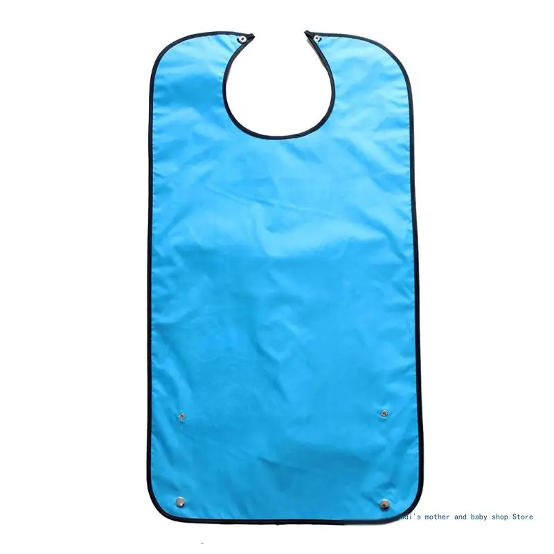 Large Waterproof Adult Elder Mealtime Bib Clothing Spill Protector Bib Apron