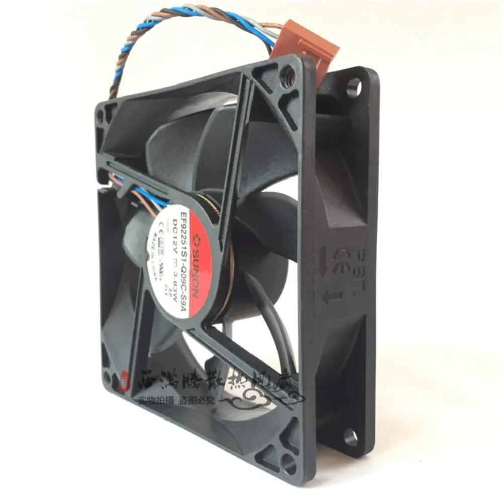 92mm Mute PWM Fan for SUNON EF92251S1-Q09C-S9A 12V 3.83W 90X90X25mm PWM Axial Case Cooling Fan