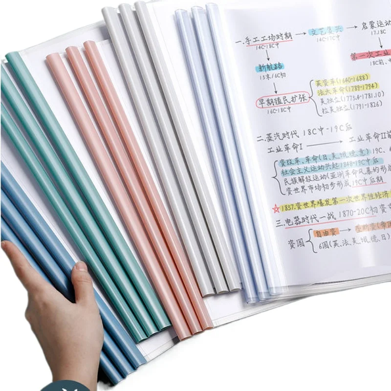 10pcs/set A4 Morandi Color File Folders Test Paper Document File Management Organizer Business Office Supplies