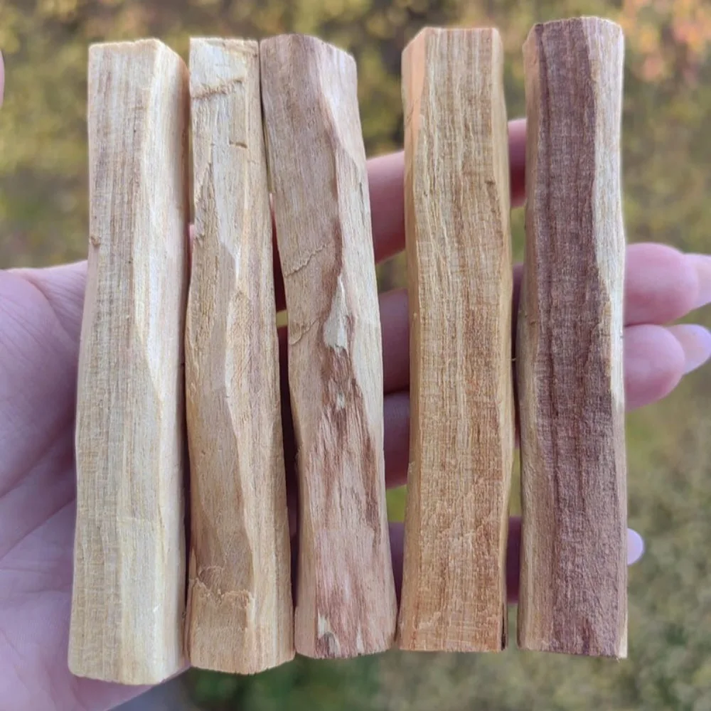 1-10 Palo Santo stick bouquet of incense negative energy eliminate white sage smear stick Old Materials Purify Air Heal the Mind view 3
