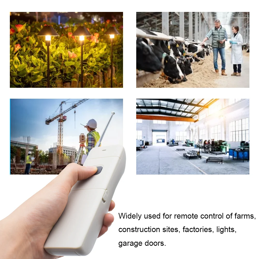 3000m Long Distance Range High Power 1/2/4CH RF Wireless Remote Control Transmitter 433 MHz Relay Switch Light