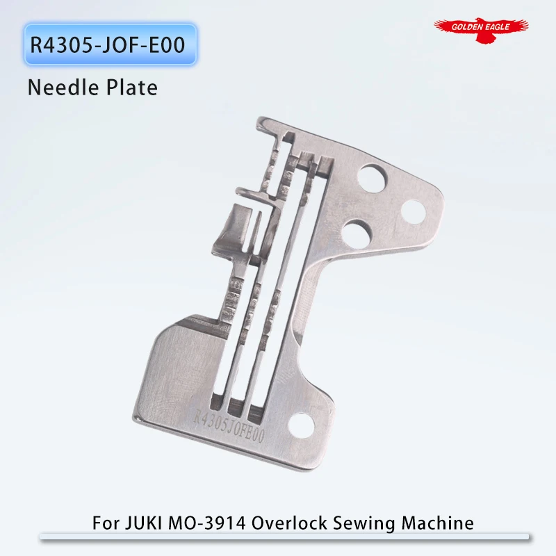 Placa de aguja R4305-JOF-E00 para máquina de coser industrial overlock JUKI MO-3914 (4 hilos), piezas de repuesto, 2x4.8mm