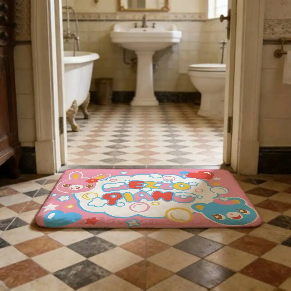 Brand M-Mezzo PianoS Bathroom Mat Room Bedroom Decoration Balcony Anti-Slip Doormat Living Room Welcome Rug