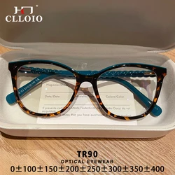 CLLOIO Women Cat Eye Optical Glasses Myopia Hyperopia Prescription Glasses Reading Glasses Blue Light Blocking Computer Eyewear