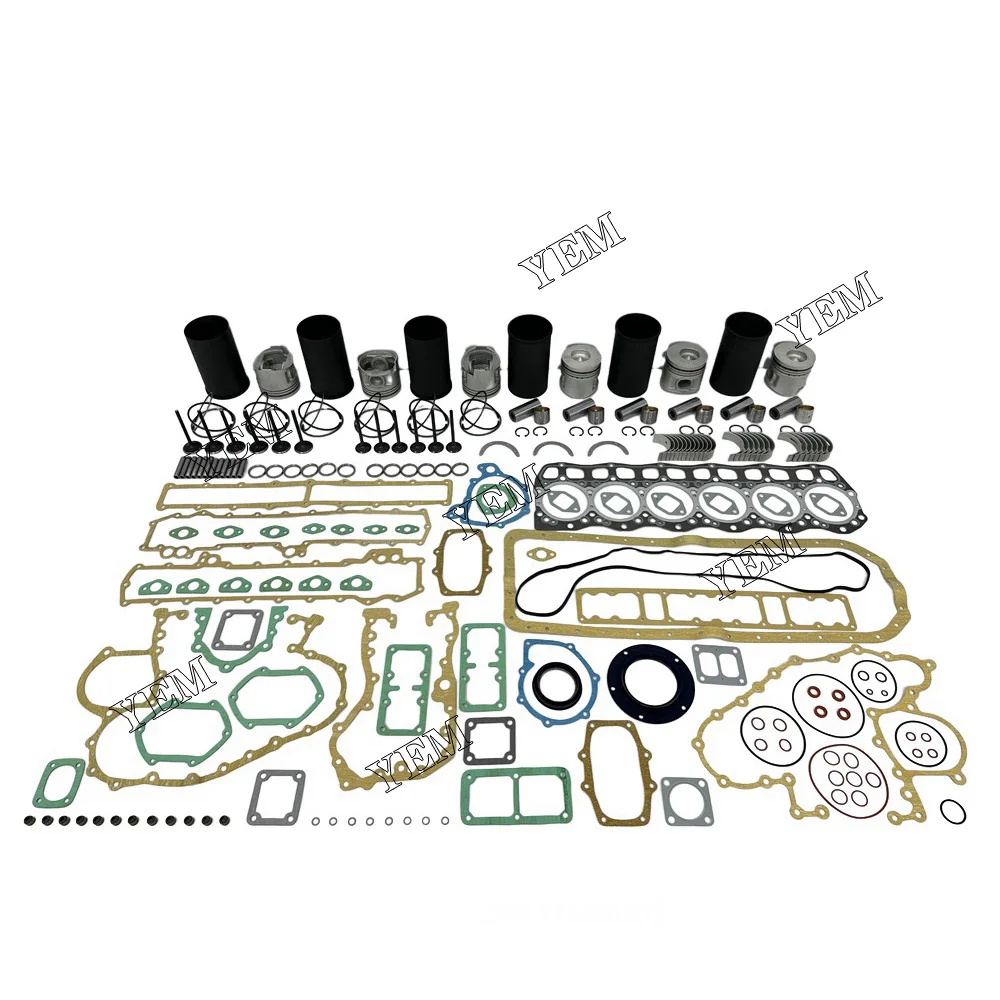 6D17 Cylinder Liner Kit With Gasket Set Bearing&Valve Train For Mitsubishi Engine.