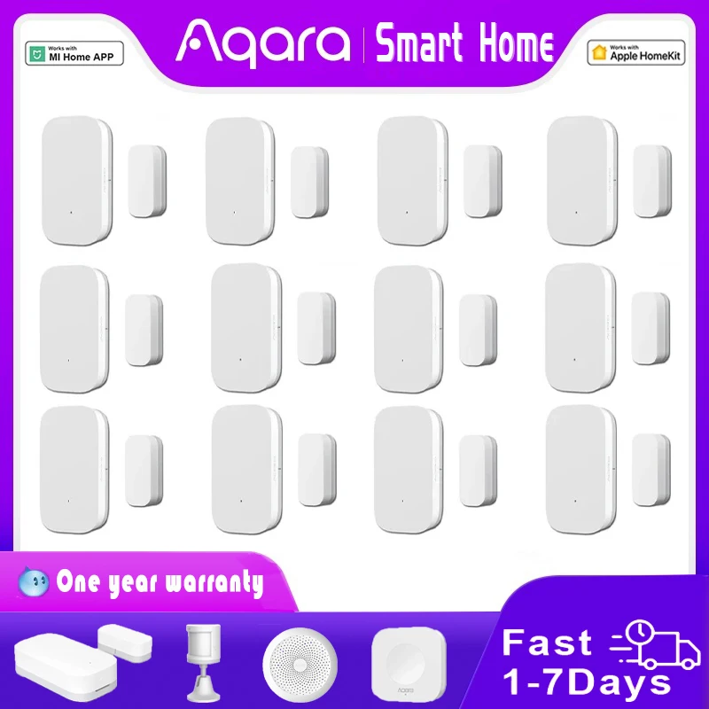 Original Aqara Door Window Sensor ZigBee Wireless Connection Smart Door Sensor Smart Home Work With Xiaomi Mijia Mihome HomeKit