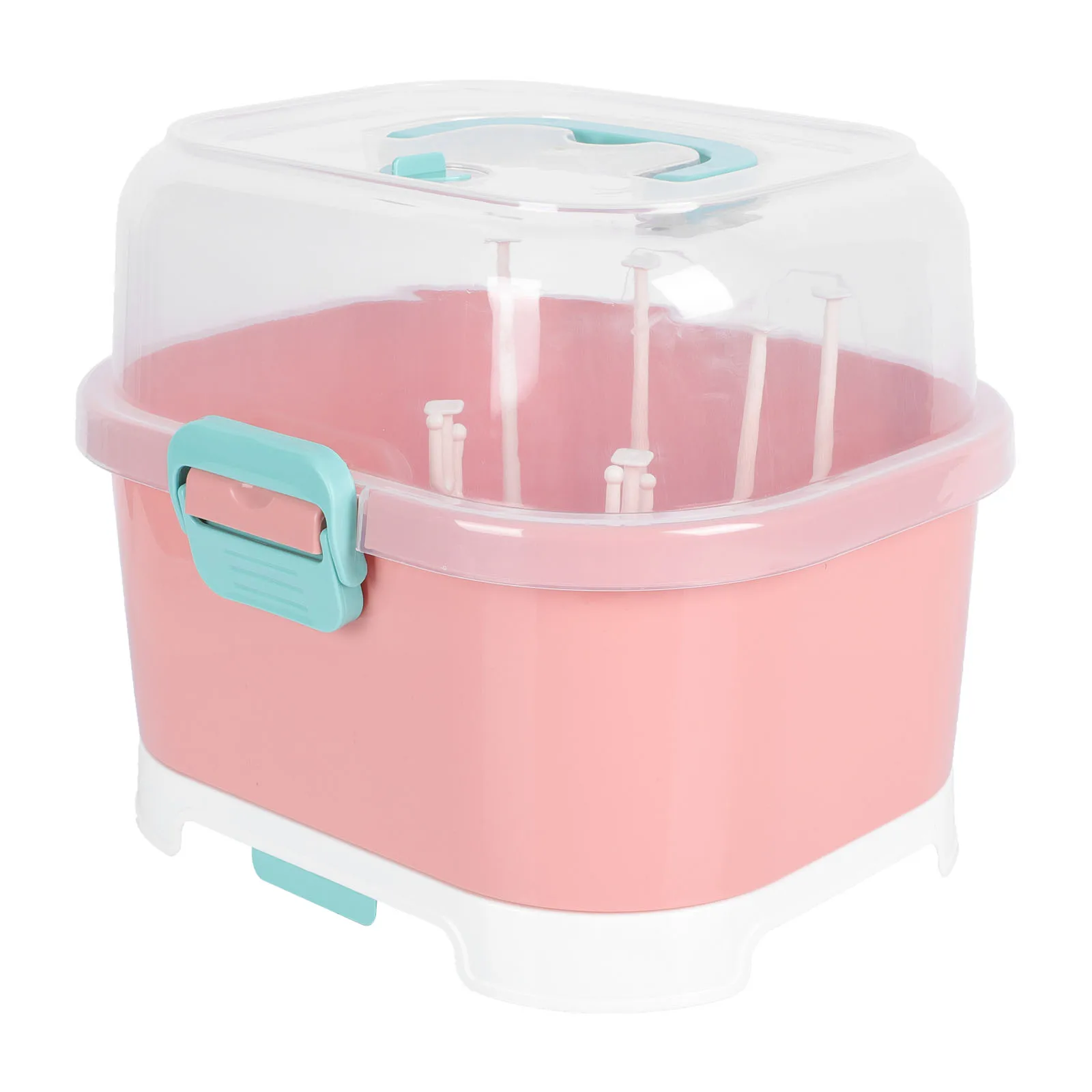 

Baby Bottle Rack Bottle Drying Station Drainer Station PP Material Detachable Space Saving Storage Box Cup Straw Organizer