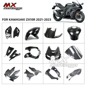 Schlüsselkits mit Kohlefaser-Motorradschutz, Kapuzenschutz, modifiziertes Zubehör, Kawasaki Ninja ZX10R ZX-10R 2021 2022 2023 6 Hauptverkaufsseite carewhere zx10r - №2