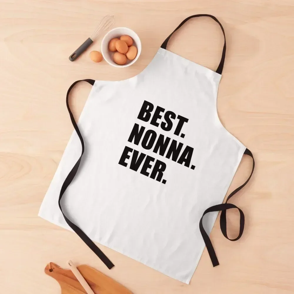 

Best Nonna Ever Italian Grandmother Apron Sexy Kitchen Household Items Bib For Kitchen women's kitchens Apron