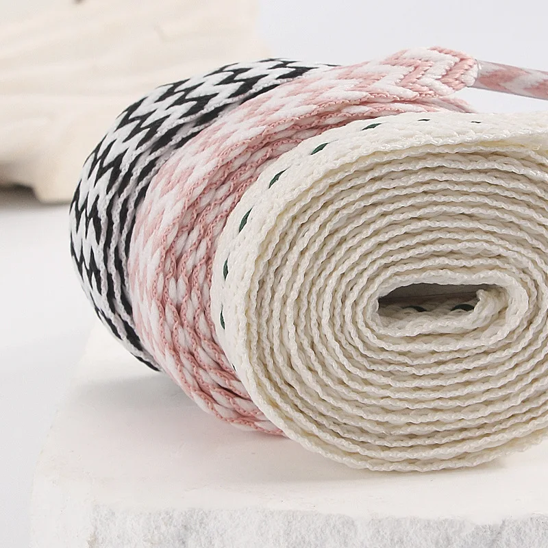 1 par de nuevos cordones de zapatos anchos de 1,5 CM para mujeres y hombres, cordones planos informales para zapatos, zapatillas de deporte de repuesto, cordones para zapatos de encaje