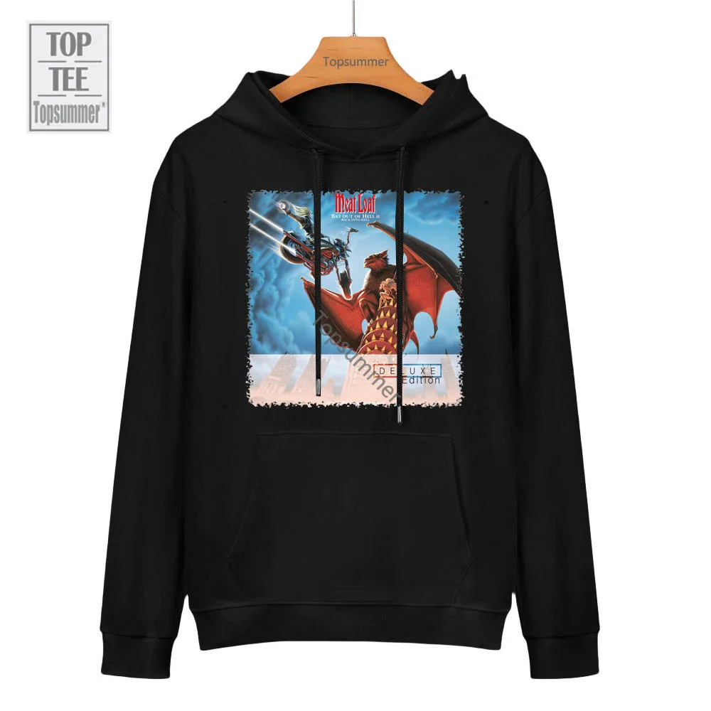 

Bat Out of Hell II: Back Into Hell Album Hoodie Meat Loaf Tour Sweatshirts Men Retro Streetwear Hoodies Graphics Print Tops