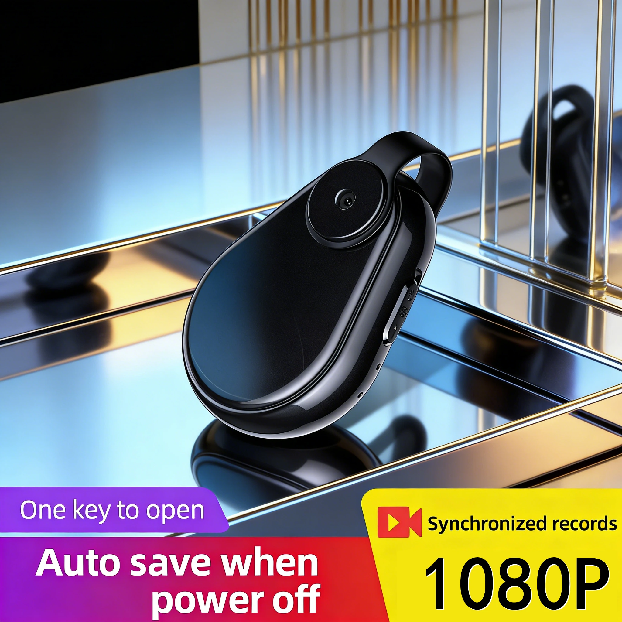 1080P Mini Body Worn Camera, One Key Record Portable Wearable Cam with Audio, Auto Save for Law Enforcement, Meeting, Travel view 5