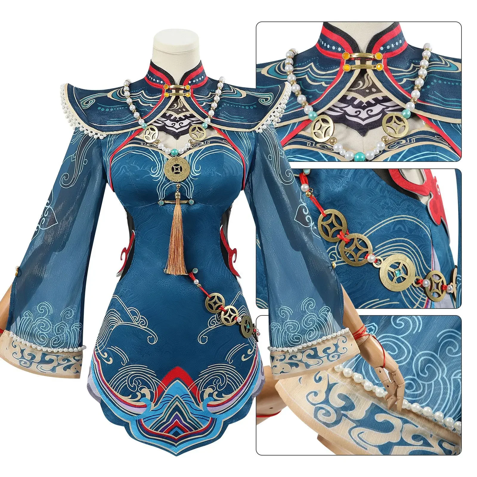 2025 Game Naraka Bladepoint New Tessa‌ Anime Cosplay Costume Sexy Dress Halloween Costumes Party Cheongsam Customized Suits